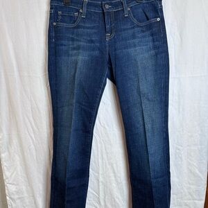 VIGOSS Pants Womens 9 Blue Denim Jeans Bootcut Dark Wash Embroidered
Cotton